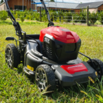 battery powered hand-propelled lawnmower